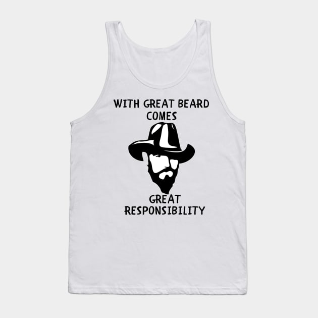 With great beard comes great responsibility Tank Top by IOANNISSKEVAS